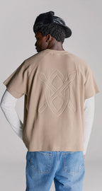 Waffle Boxy Ss T Shirt Irish Cream