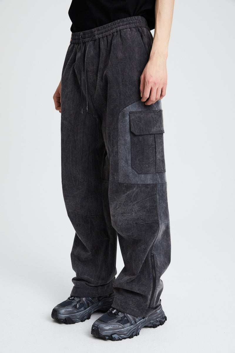 Cotton Cargo Pants Grey