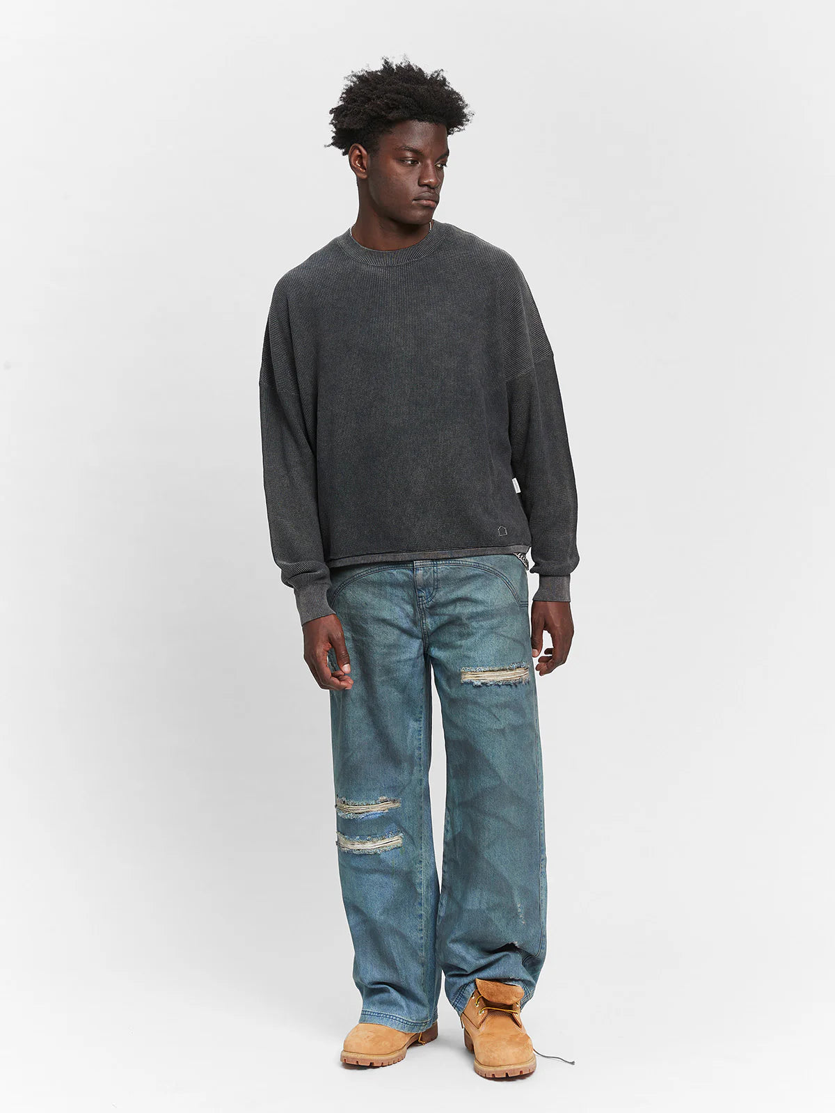 Atelier Knit Sweater Washed Black