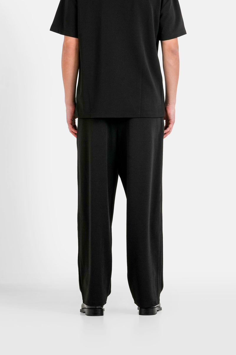 Pants Resort Crepe Fabric 12748 Blac