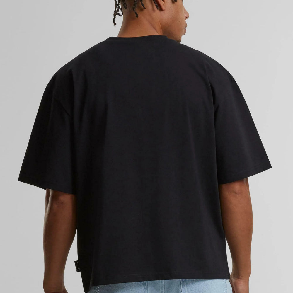 
                      
                        Woven Signature Chrome Logo Crop Tee Black
                      
                    