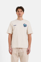 T Shirt Heart Patch 25483 Beig