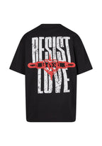 Woven Signature Resist Love Tee Black