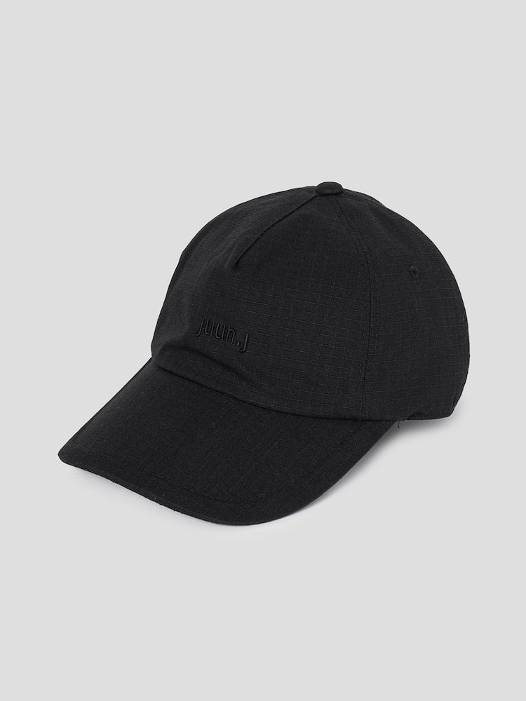 Ripstop Embroidered Ball Cap Black