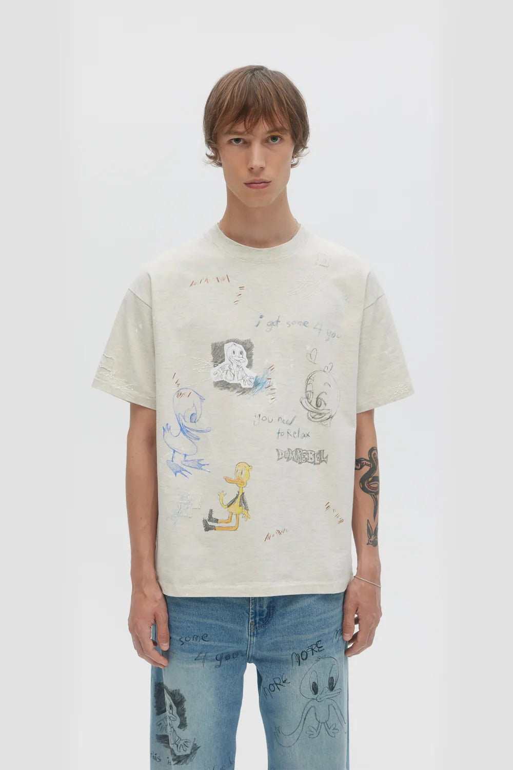 Beaker T Shirt Greige
