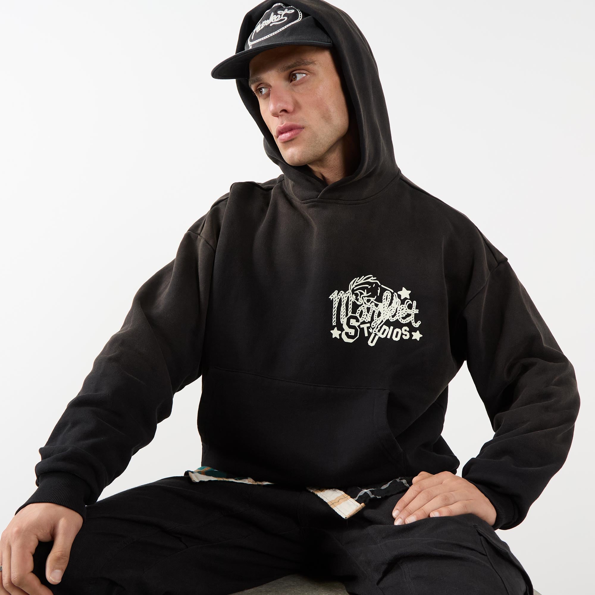 Old West Studios Hoodie pirate black