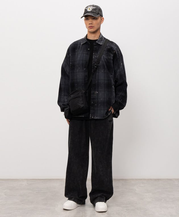 Denim Drawstring Pants Ash