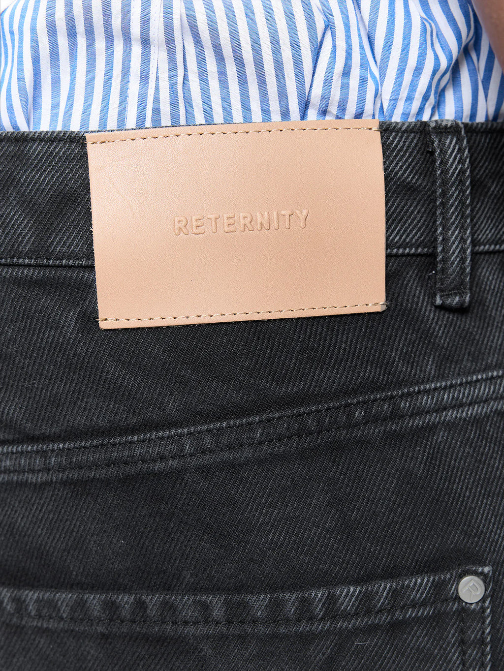 Wrinkled Canvas Cargo Pants Black