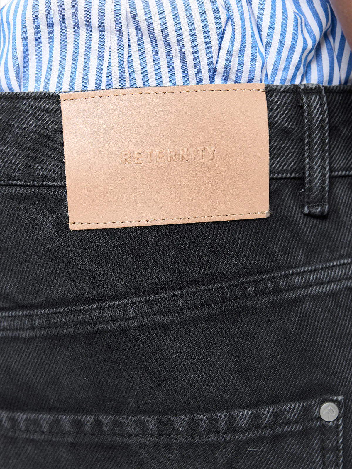 Wrinkled Canvas Cargo Pants Black