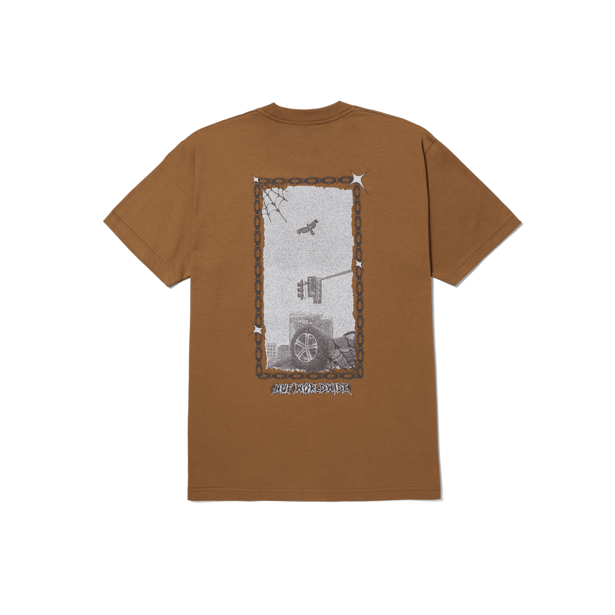 Huf Car Club S S Tee Camel