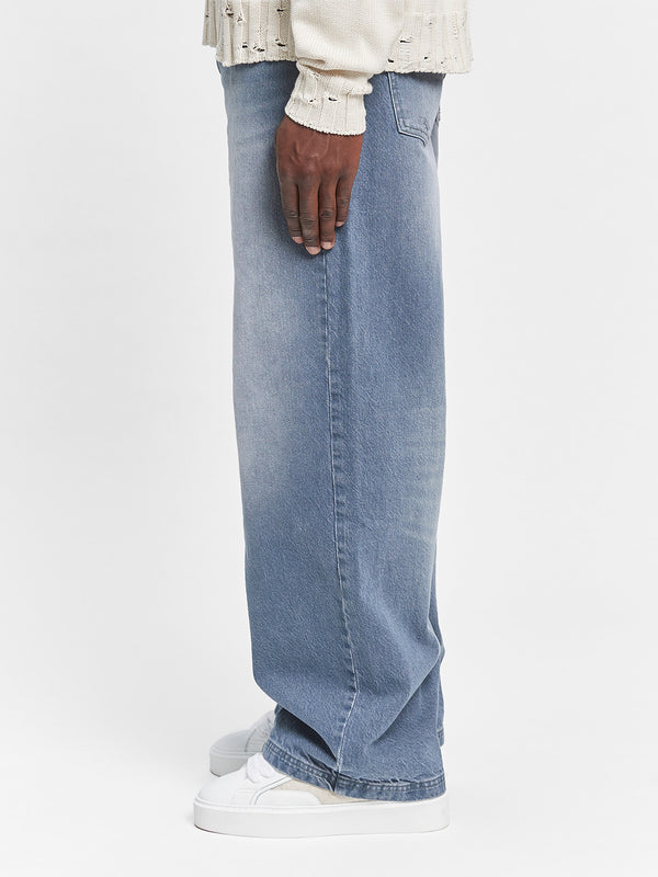 Essential Baggy Denim  Stone Blue