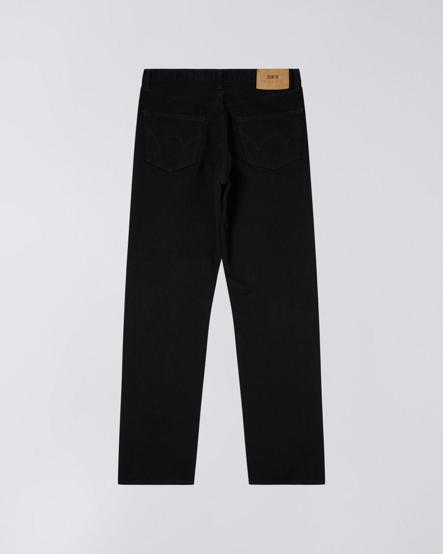 Loose Straight black unwashed