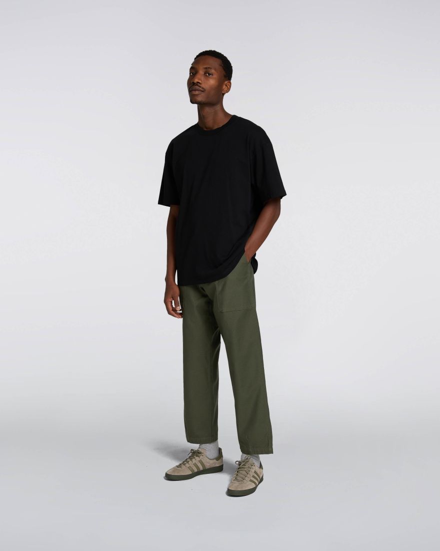 Labour Dart Pant Back Sateen Ivy enzyme washed