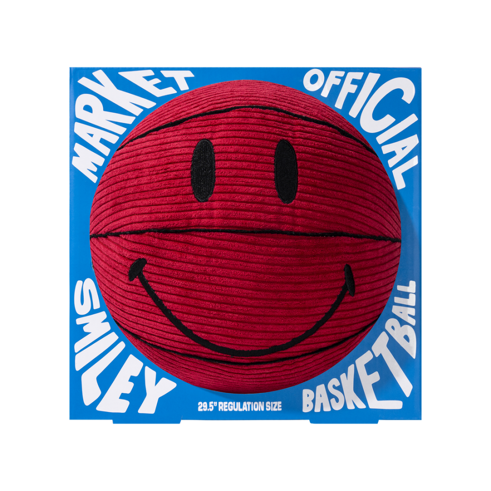 Smiley Devil Plush Basketball Red