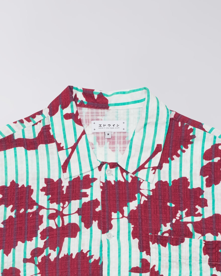 Hana To Sen Shirt Ss Multicolor Garment Washed