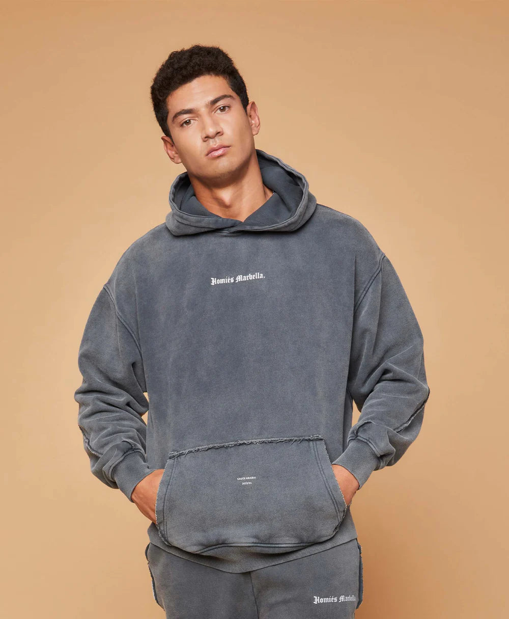 Mapa Hoodie Middle East Vintage Light Grey
