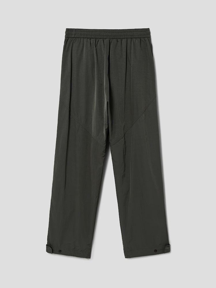 Low Crotch Nylon Pants Khaki