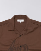 Shizuku Shirt Ss Coffee Bean Garment Washed