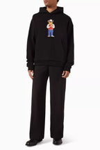 Hee-Haw Bear Hoodie jet black