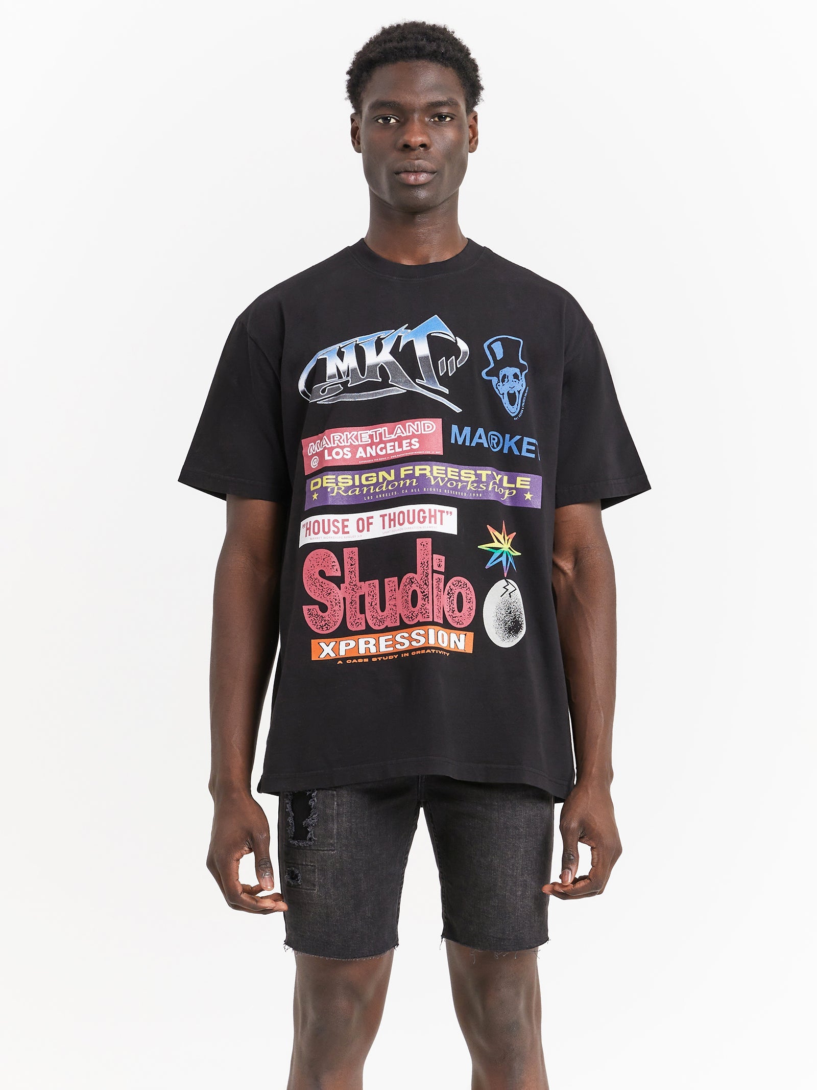 Tour Van T Shirt Washed Black