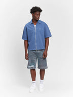 Lumevo Canvas Zipshirt  Blue
