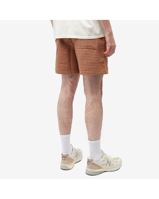 INTERCEPT HOUNDSTOOTH SHORTS BROWN