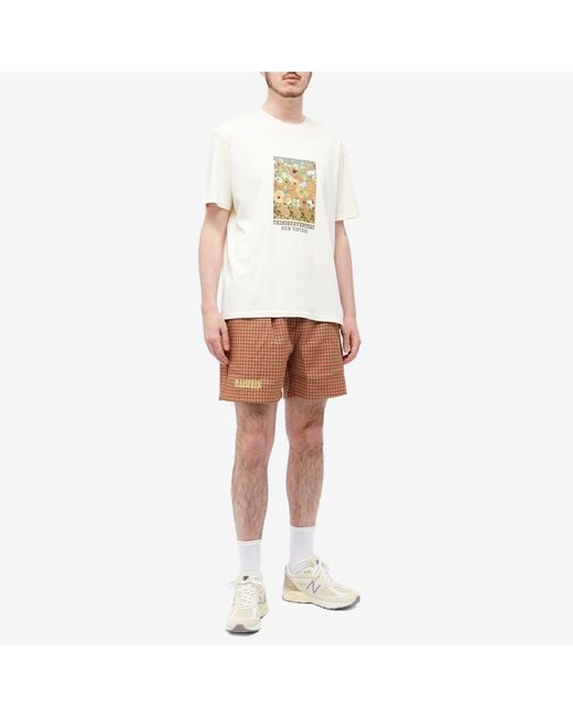 INTERCEPT HOUNDSTOOTH SHORTS BROWN