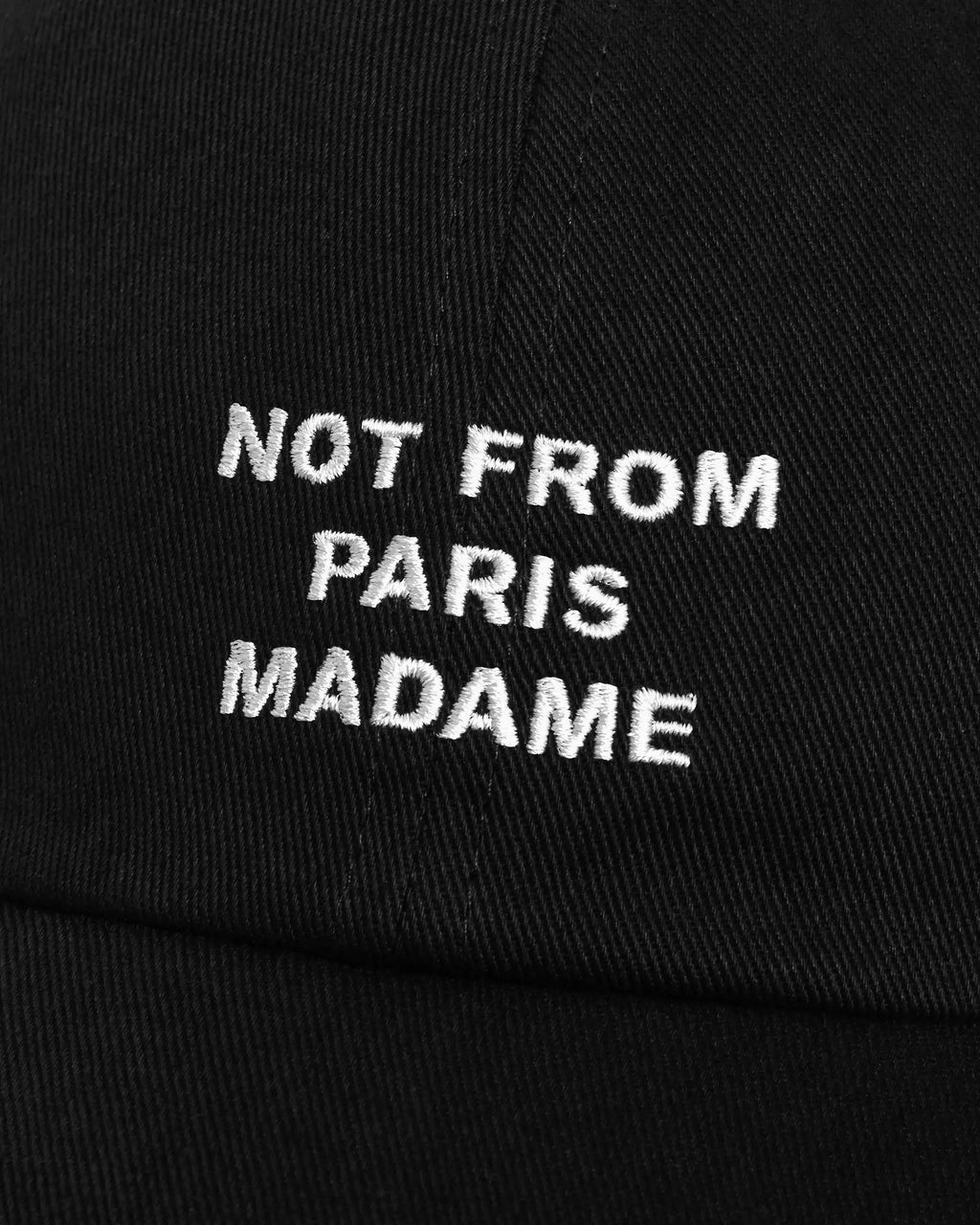 La Casquette Slogan Black