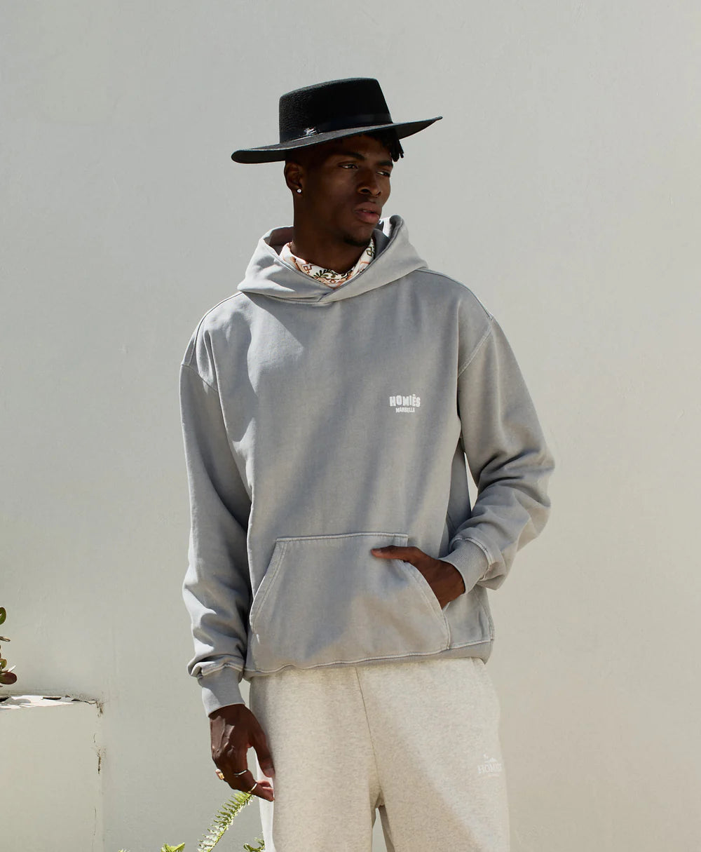 Mapa Hoodie Middle East Vintage Light Grey