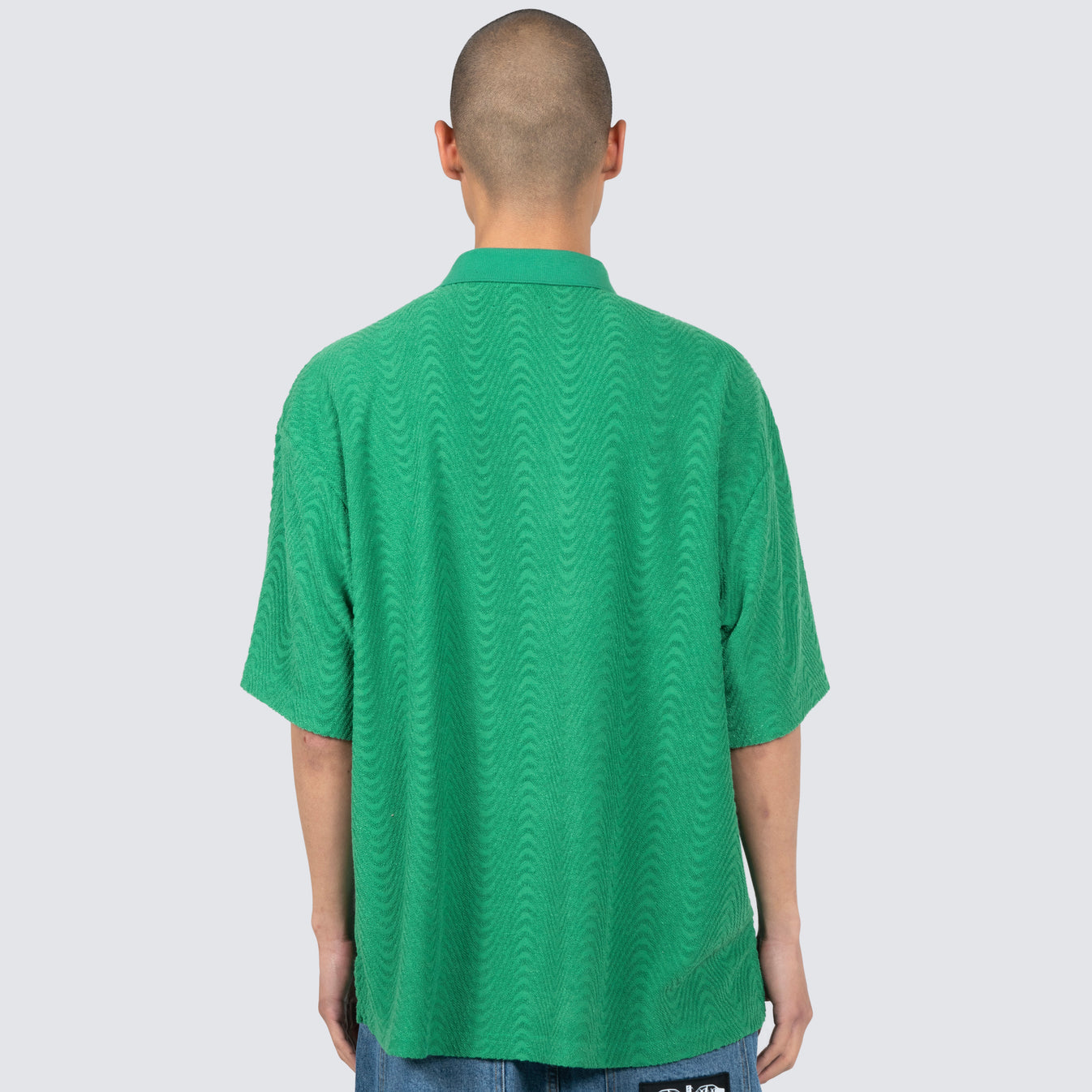 Zen Terry Boxy Polo Green