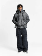 Deliria Zip Hoodie Black