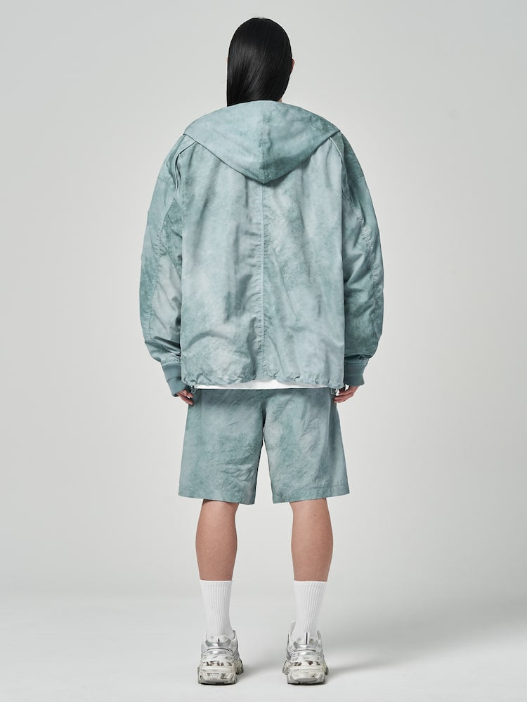 Dyeing Like Polyester Shorts Green