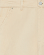 Le Pantalon Baggy Velours Ecru