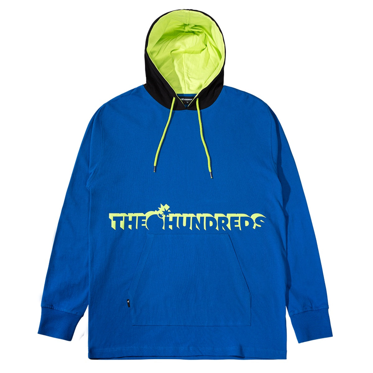 Beta Hooded LS Tee Blue