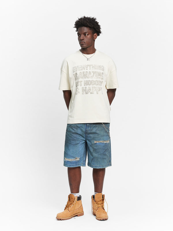 Quote Tshirt  Cream