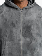 Deliria Zip Hoodie Black