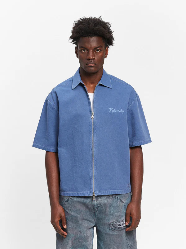Lumevo Canvas Zipshirt  Blue