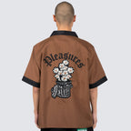 Daisy Bowling Button Down Brown