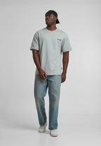 Woven Signature Resist Love Tee Light Grey