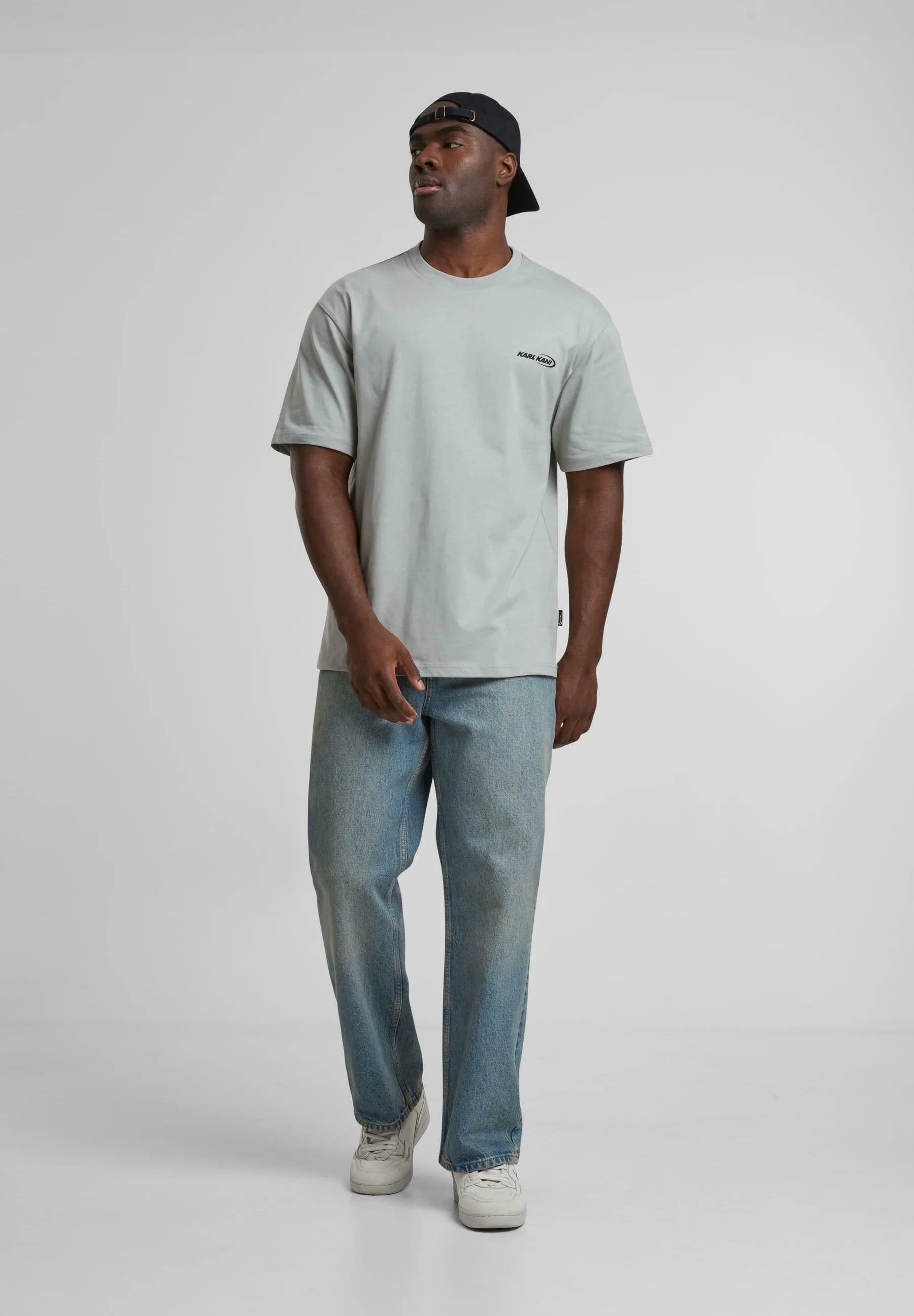 Woven Signature Resist Love Tee Light Grey
