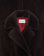 Le Manteau Fourrure Dark Brown