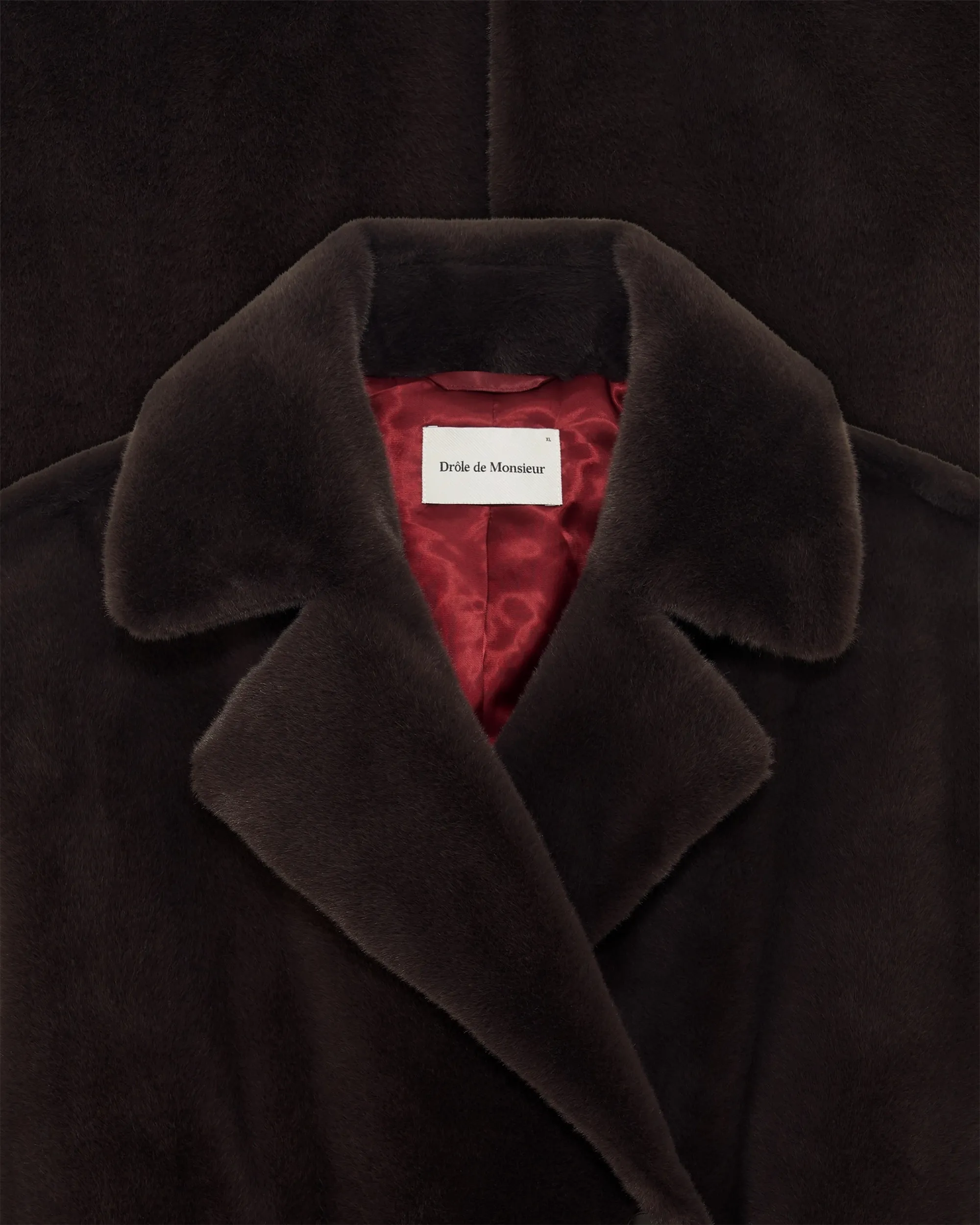 Le Manteau Fourrure Dark Brown