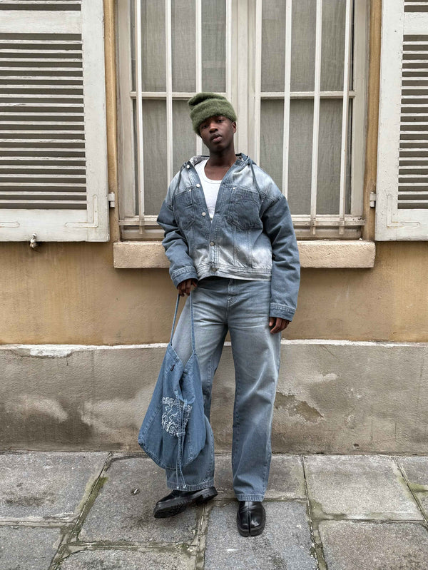 Essential Baggy Denim  Stone Blue