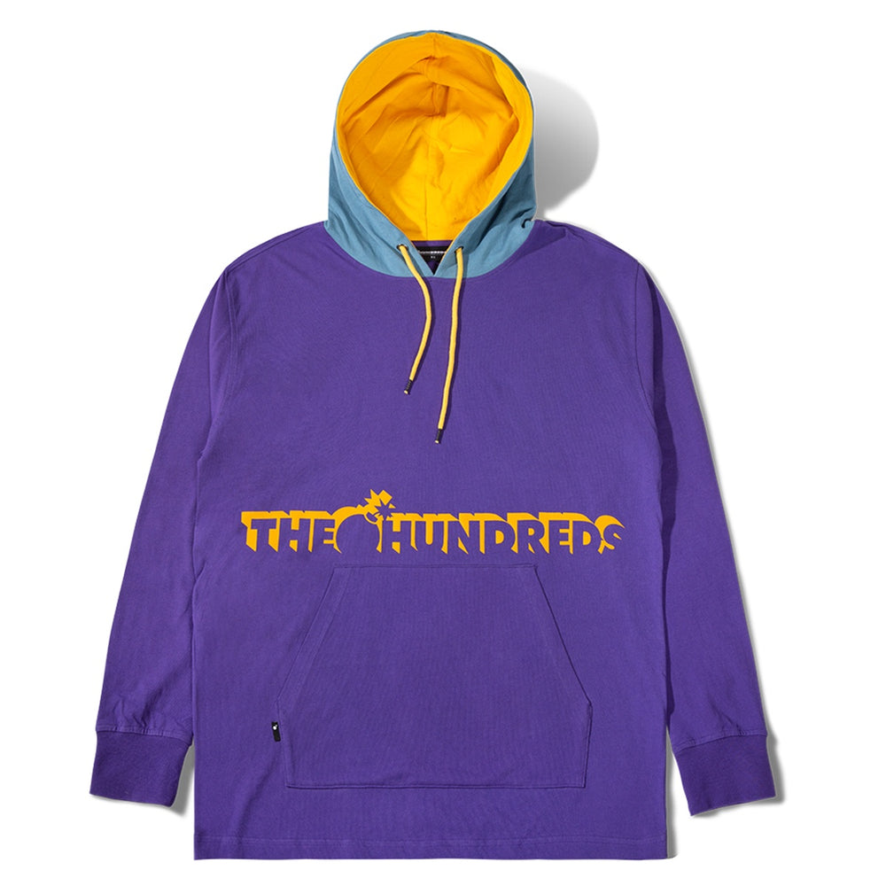 Beta Hooded LS Tee Purple