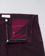 Bamba Pant Black Red Plum Overdyed