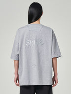 Semi Over Fit Graphic T Shirts Grey