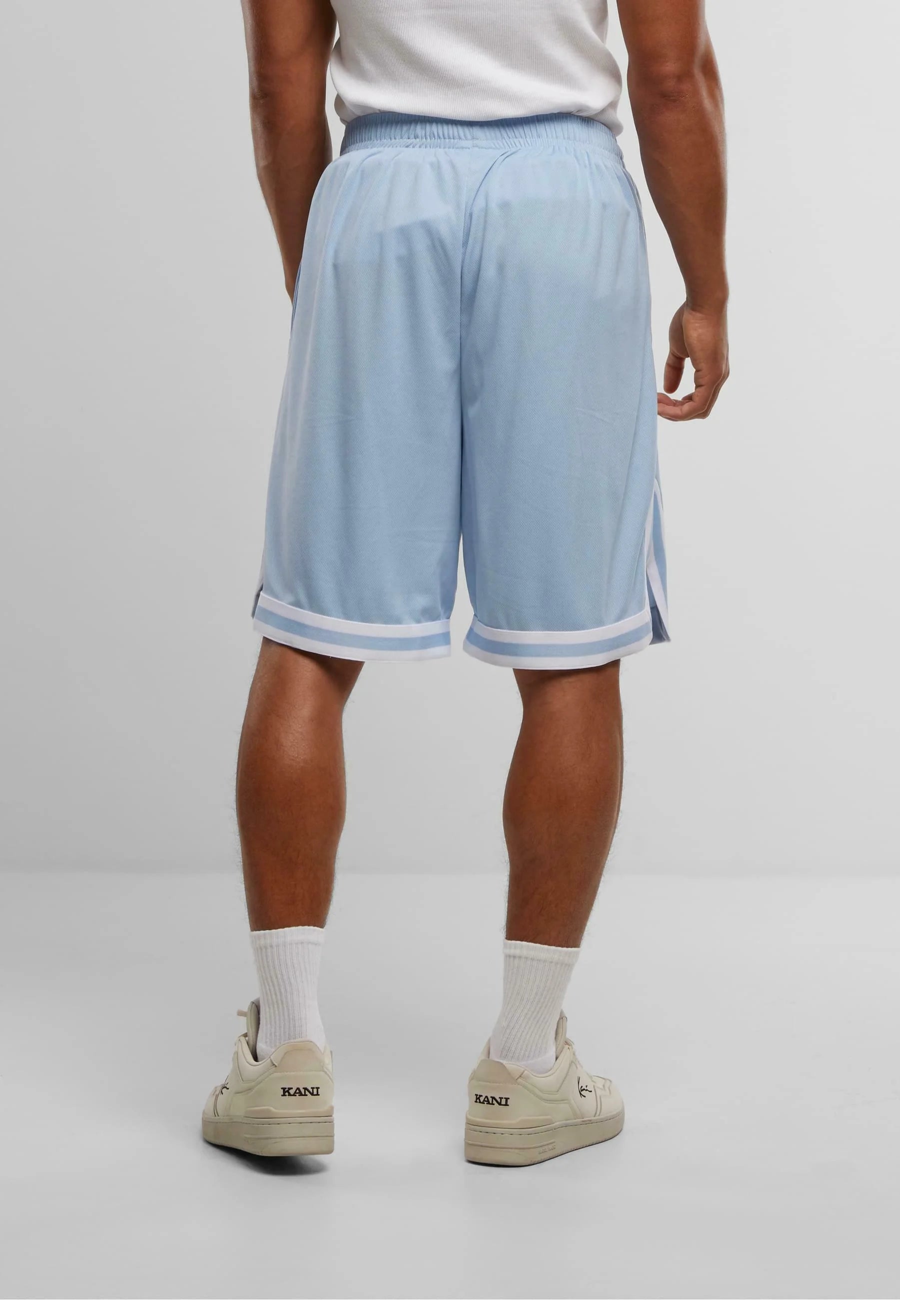 Small Signature Mesh Shorts Blue