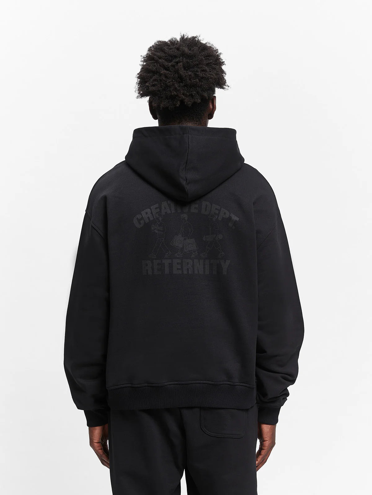 Creative Dept Logo Zip Hoodie Black