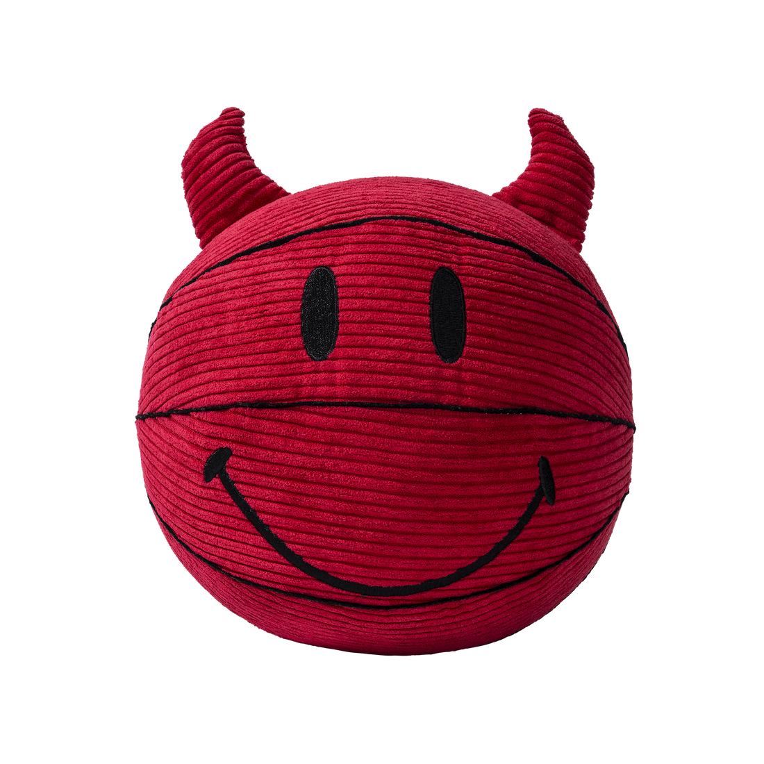 Smiley Devil Plush Basketball Red