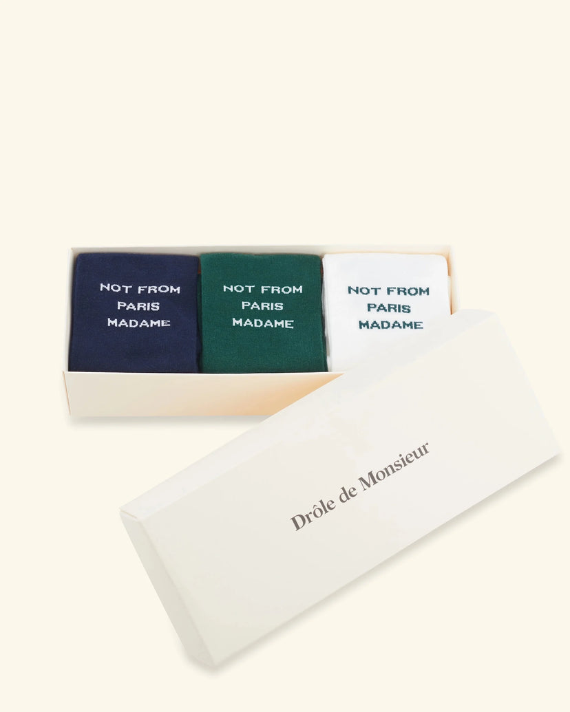 Le Pack De Chaussettes Slogan Multicolor